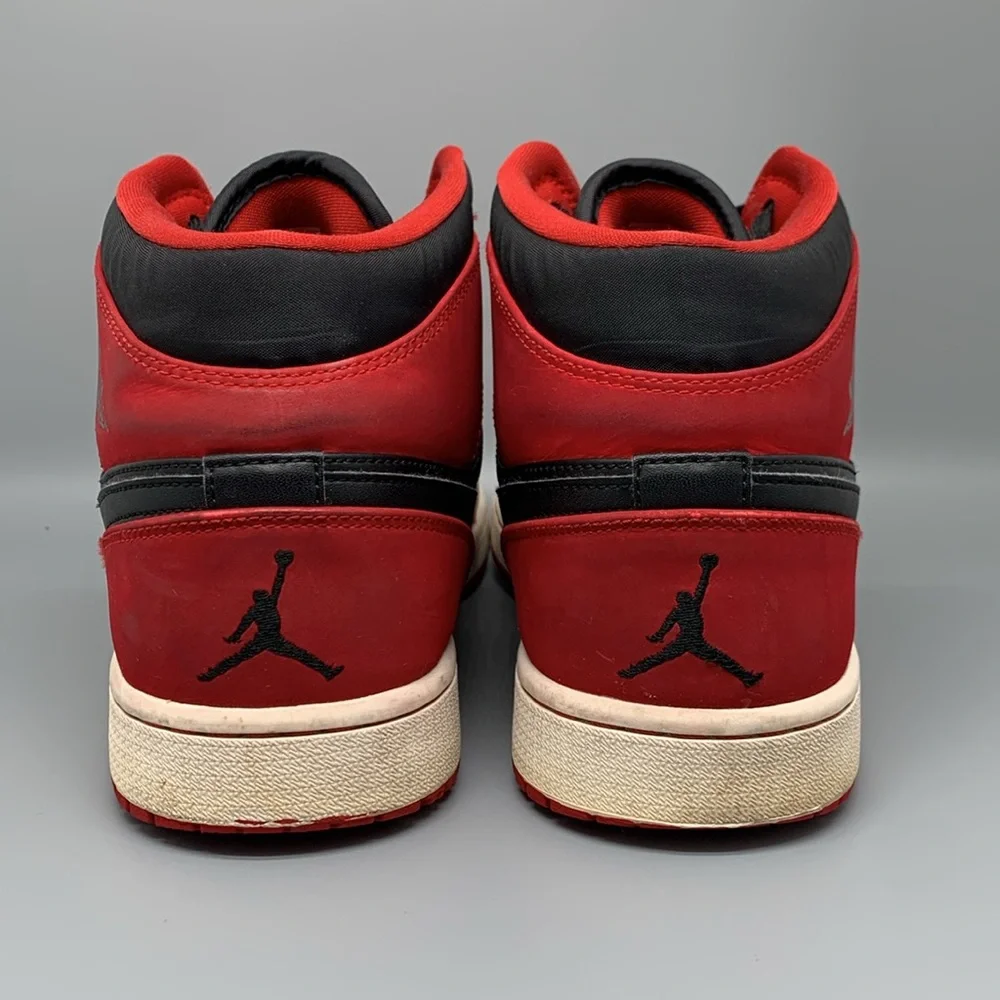 Jordan 1 Mid‎ Bred (2013) Shoes 554724-005 Men's Sz 13